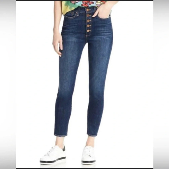 AO.LA by Alice & Olivia Good High Rise Button Fly Jeans - Picture 1 of 5